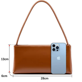 Bolsa Baguette de Couro Loraine