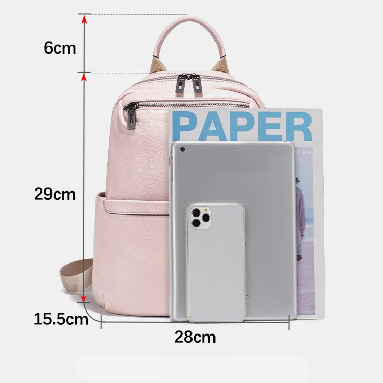 Mochila Feminina de Couro Genuíno Gabrielle