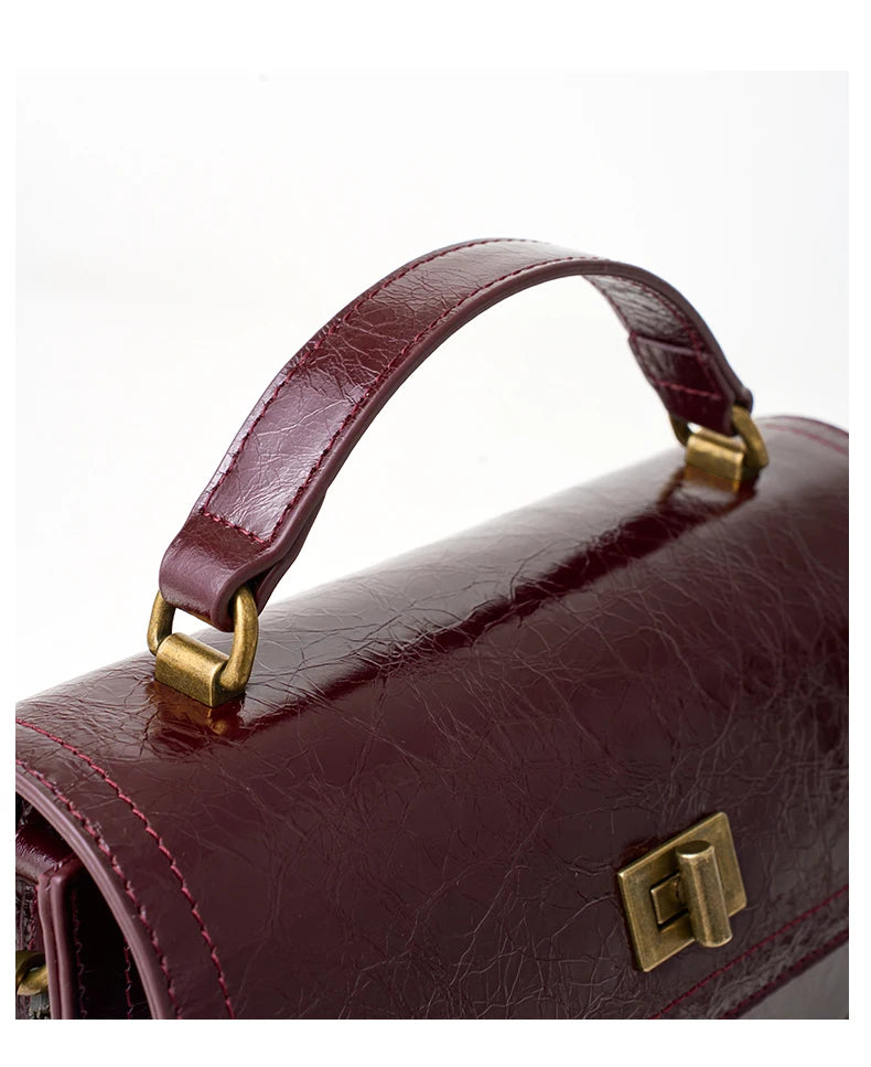 Bolsa Feminina de Couro Genuíno Barcelona