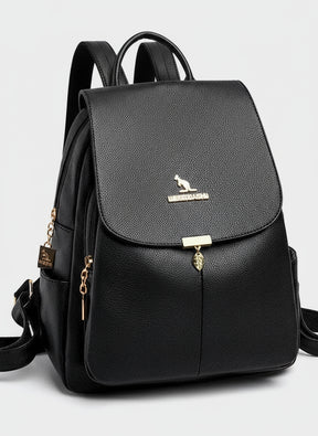 Mochila Feminina de Couro Genuíno Antonelli