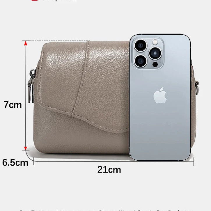 Bolsa de Ombro de Couro Genuíno Juliette