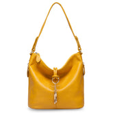 Bolsa de Ombro de Couro Genuíno Camille