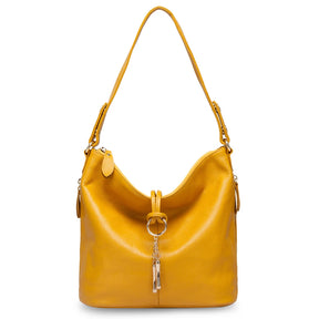 Bolsa de Ombro de Couro Genuíno Camille