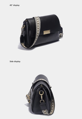 Bolsa Transversal de Couro Genuíno Zency