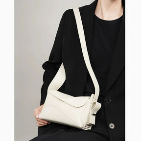 Bolsa de Couro Geométrica – Ombro e Transversal