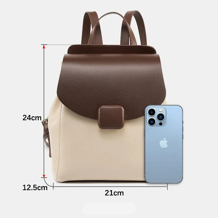 Mochila Feminina de Couro Genuíno Odette