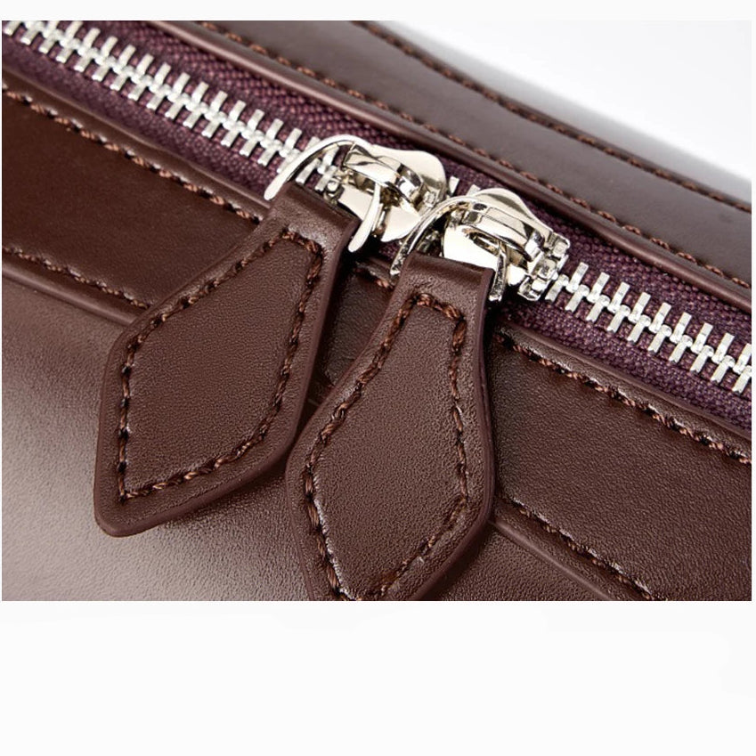 Bolsa Baguete de Couro Genuíno Eloise