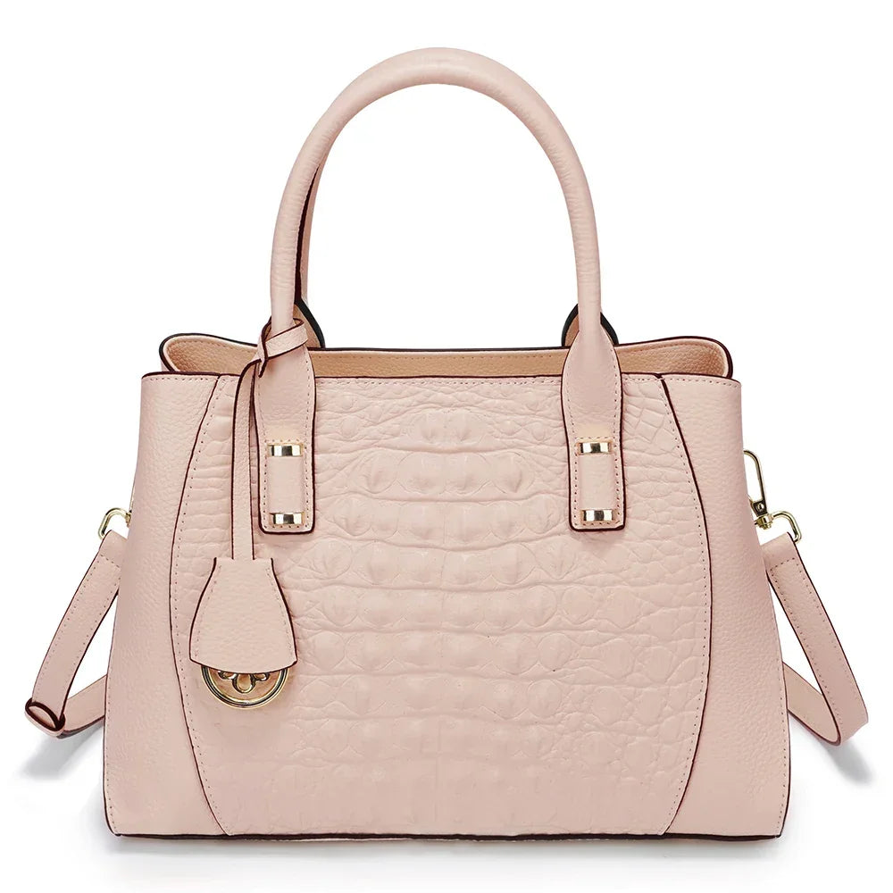 Bolsa Transversal de Couro Genuíno Jade