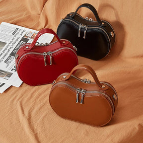 Bolsa Transversal de Couro Sienna