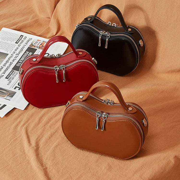 Bolsa Transversal de Couro Sienna