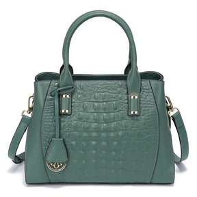 Bolsa Transversal de Couro Genuíno Jade