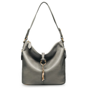 Bolsa de Ombro de Couro Genuíno Camille