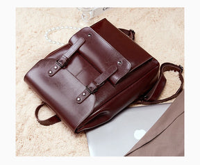 Mochila Feminina de Couro Genuíno Eleanor