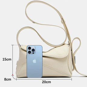 Bolsa de Couro Geométrica – Ombro e Transversal