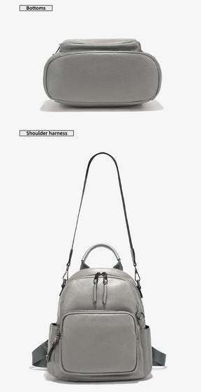 Mochila Feminina de Couro Genuíno Antonella