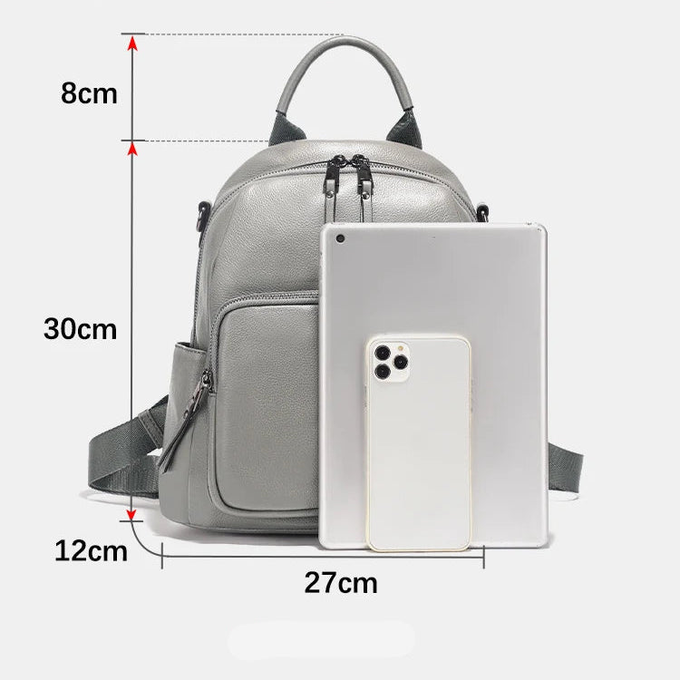 Mochila Feminina de Couro Genuíno Antonella