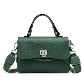 Bolsa de Ombro de Couro Genuíno Isla