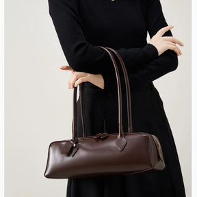 Bolsa Baguete de Couro Genuíno Eloise