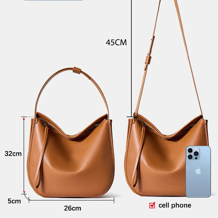 Bolsa Tote de Couro Genuíno Verona