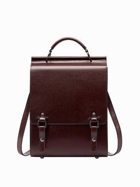 Mochila Feminina Retro de Couro Celene