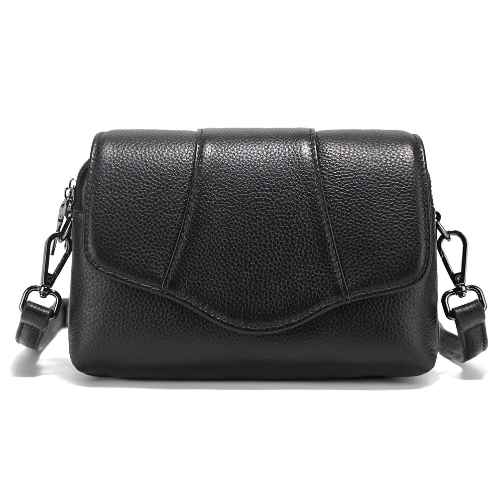 Bolsa de Ombro de Couro Genuíno Juliette