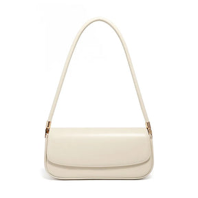 Bolsa Baguete de Couro Borgonha