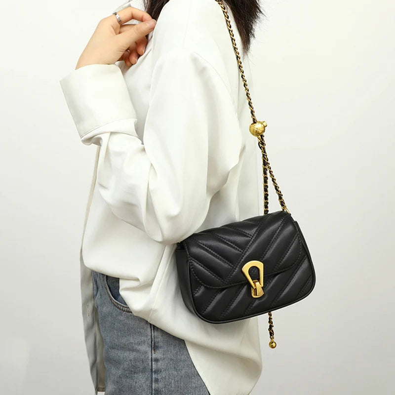 Bolsa Transversal De Couro Porto