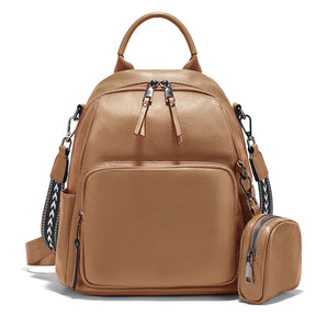 Mochila Feminina de Couro Genuíno Antonella