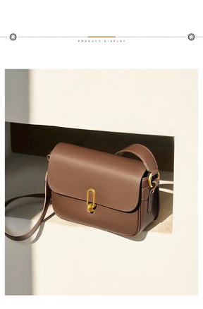 Bolsa Transversal de Couro Genuíno Hamburgo