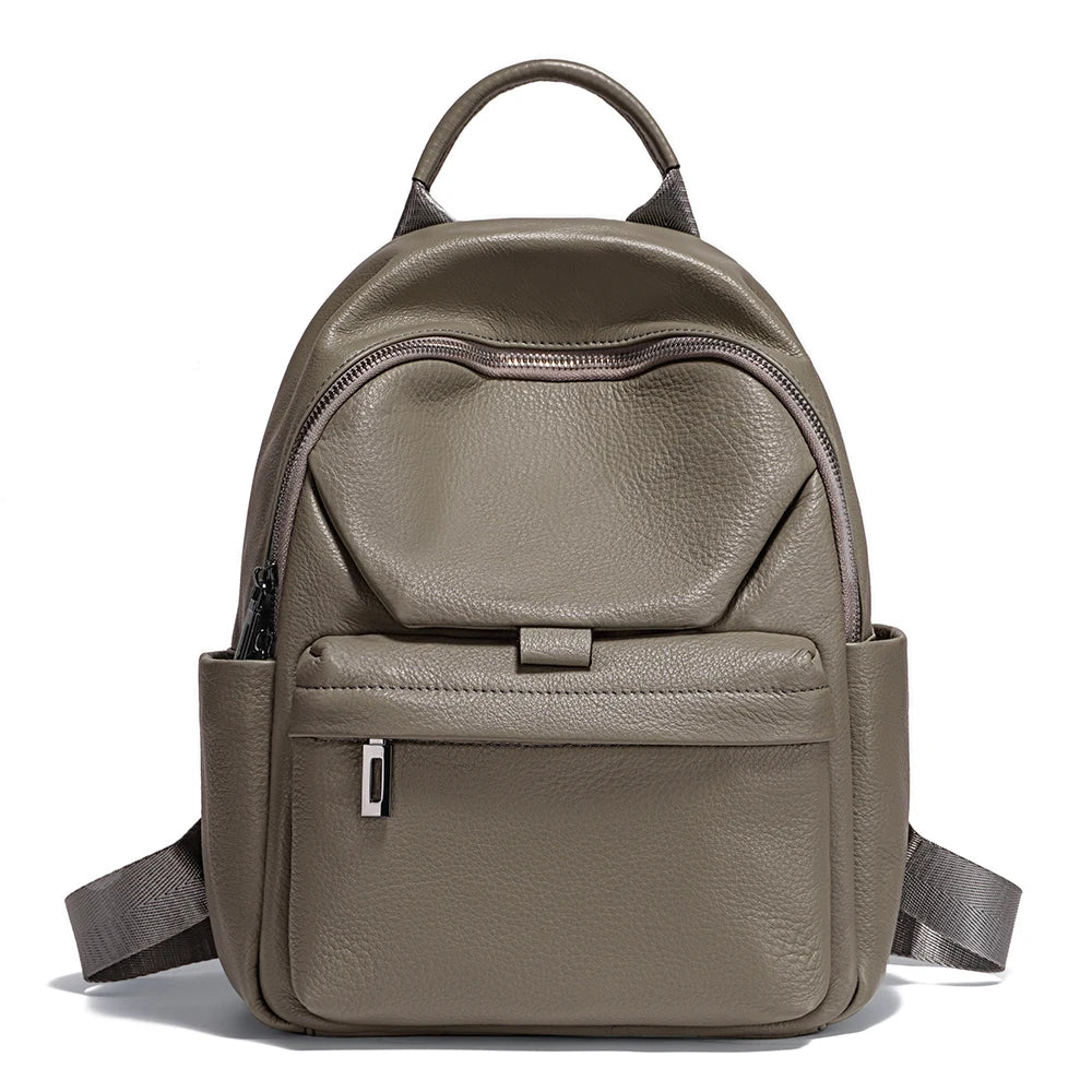 Mochila Feminina de Couro Genuíno Camilla