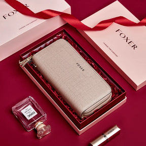 Carteira Feminina de Couro Genuíno Beatrice