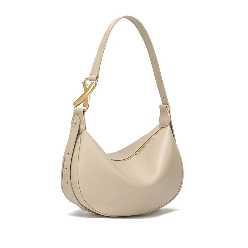 Bolsa Hobo de Couro Madri