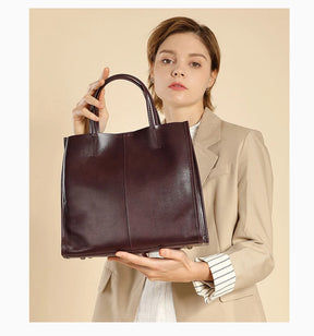 Bolsa Tote de Couro Genuíno Viola