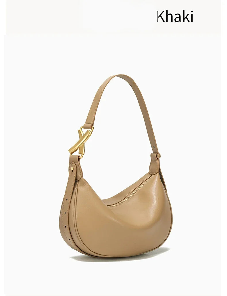 Bolsa Hobo de Couro Madri