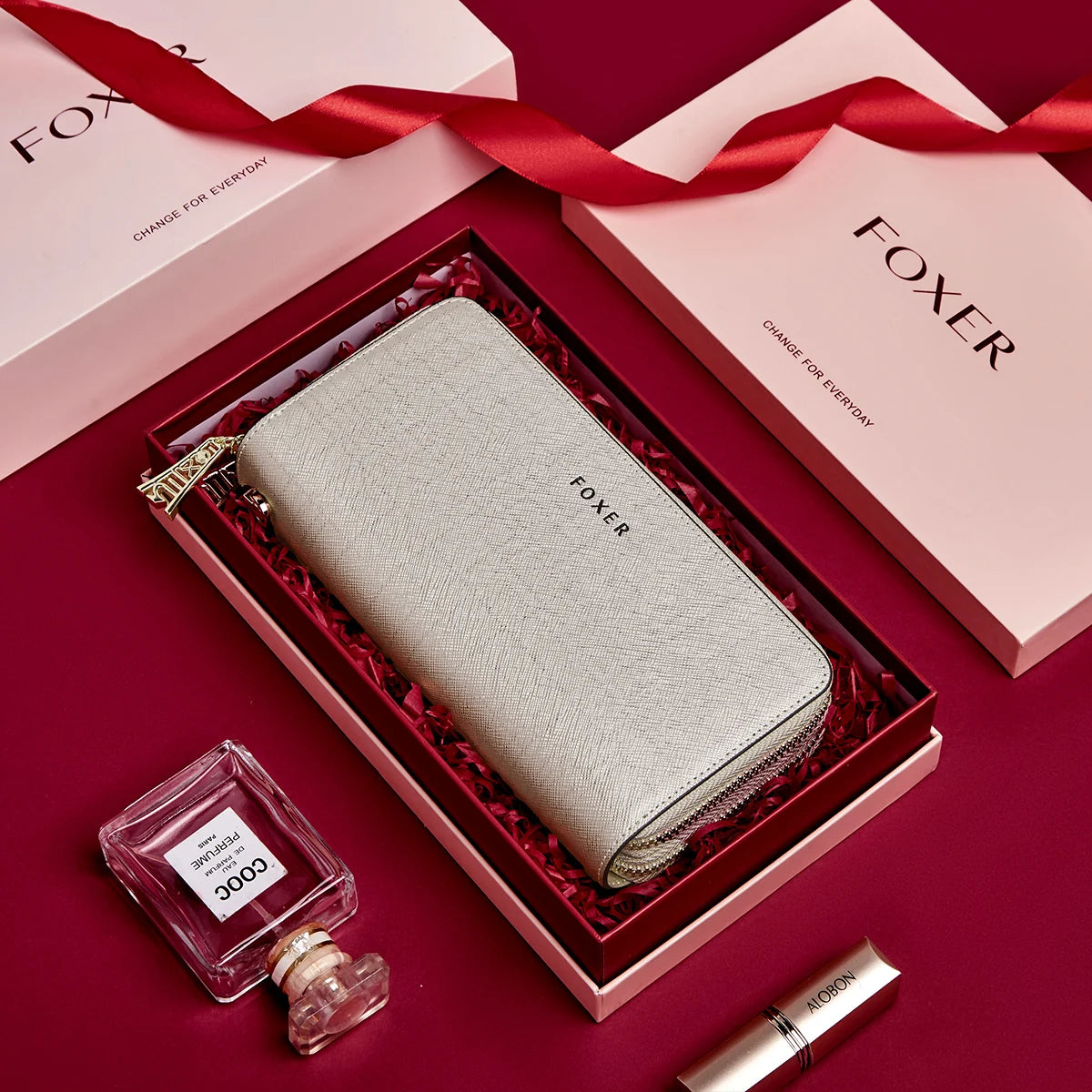 Carteira Feminina de Couro Genuíno Beatrice