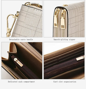 Carteira Feminina de Couro Genuíno Beatrice