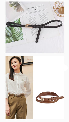 Cinto Feminino de Couro Alba