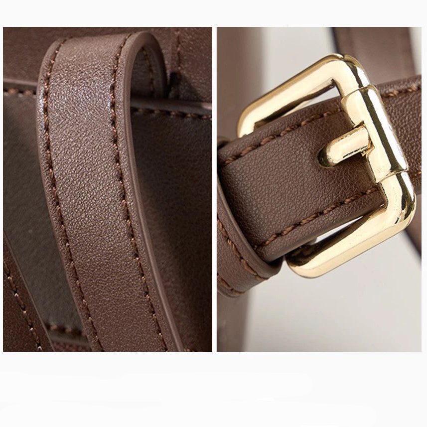 Mochila Feminina de Couro Genuíno Odette