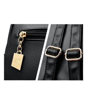 Mochila Feminina de Couro Genuíno Antonelli