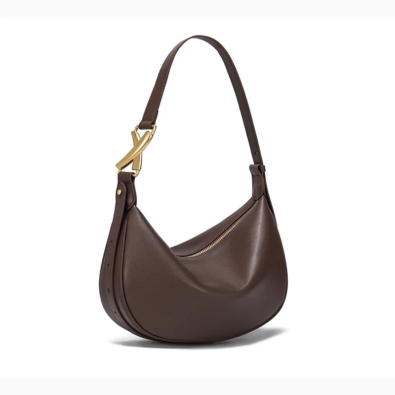 Bolsa Hobo de Couro Madri
