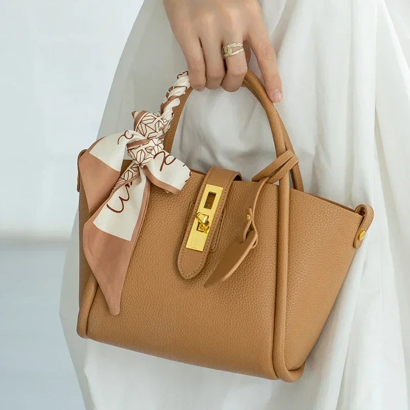 Bolsa Transversal de Couro Genuíno Mykonos