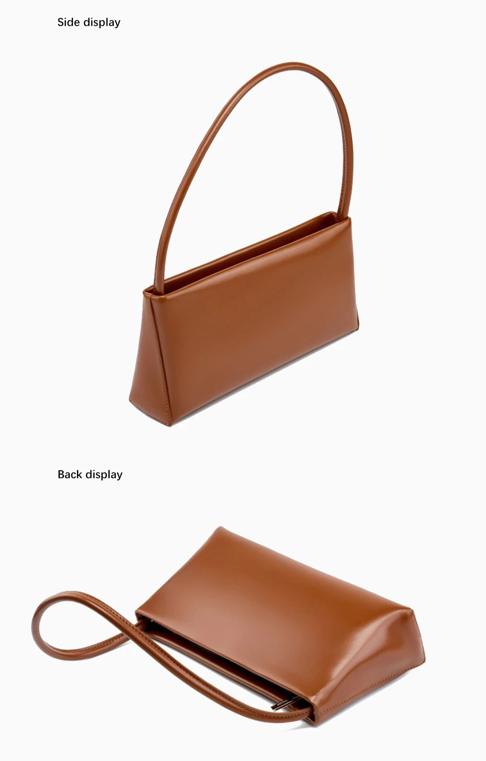 Bolsa Baguette de Couro Loraine