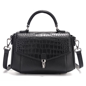 Bolsa de Ombro de Couro Genuíno Carmine