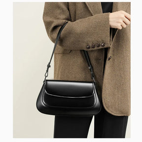 Bolsa de Ombro de Couro Genuíno Isadora