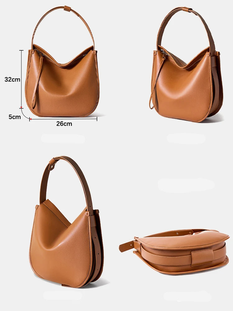 Bolsa Tote de Couro Genuíno Verona