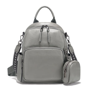 Mochila Feminina de Couro Genuíno Antonella