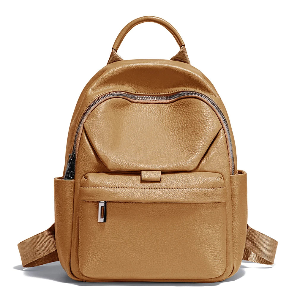 Mochila Feminina de Couro Genuíno Camilla