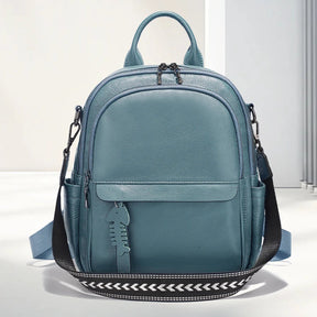 Mochila Feminina de Couro Genuíno Elisa