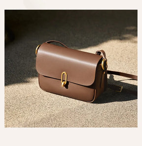 Bolsa Transversal de Couro Genuíno Hamburgo