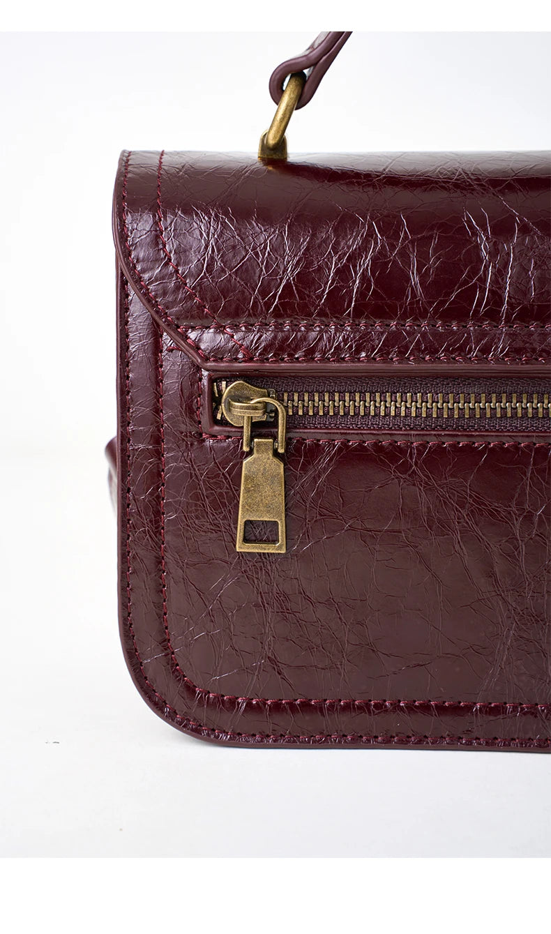 Bolsa Feminina de Couro Genuíno Barcelona